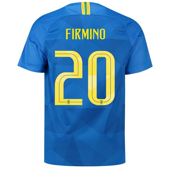 Camiseta Brasil 2ª Firmino 2018 Azul
